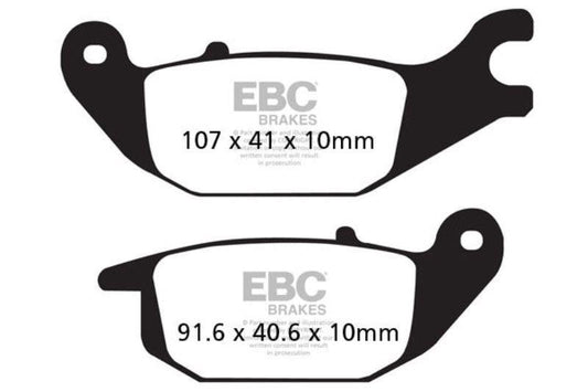 EBC Brake Pads Organic (Rear)-SFA343