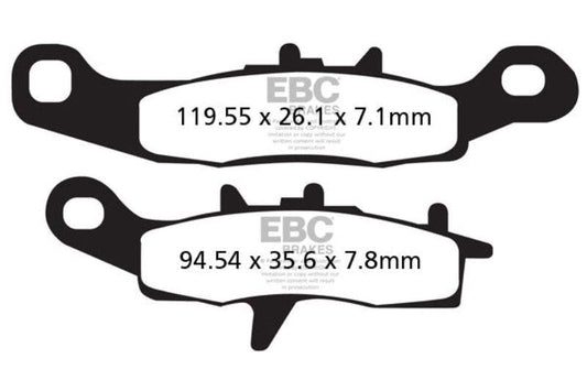 EBC Brake Pads Sintered (Front)-FA258R