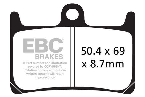 EBC Fully Sintered Brake Pads (2 Set Front)-FA380HH-2