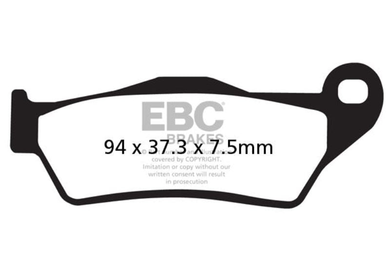 EBC Fully Sintered Brake Pads (Front 2 Set)-FA181HH-2