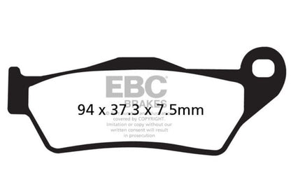 EBC Fully Sintered Brake Pads (Front 2 Set)-FA181HH-2