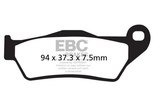 EBC Fully Sintered Brake Pads (Front 2 Set)-FA181HH-2