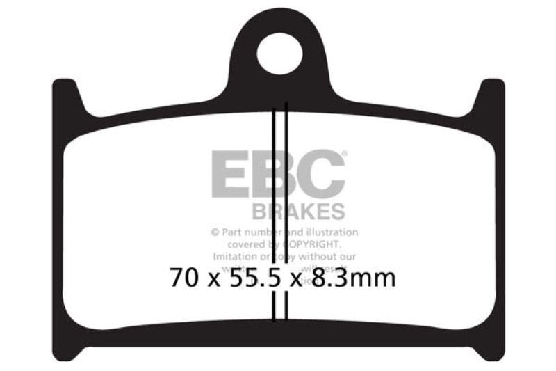 EBC Fully Sintered Brake Pads (Front 2 Set)-FA236HH-2