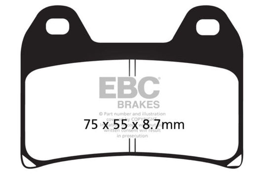EBC Fully Sintered Brake Pads (Front 2 Set)-FA244HH-2