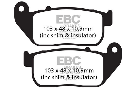 EBC Semi Sintered Brake Pads (Front)-FA381V