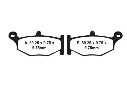 EBC Brake Pad - FA419HH Double H Sintered Brake Pads