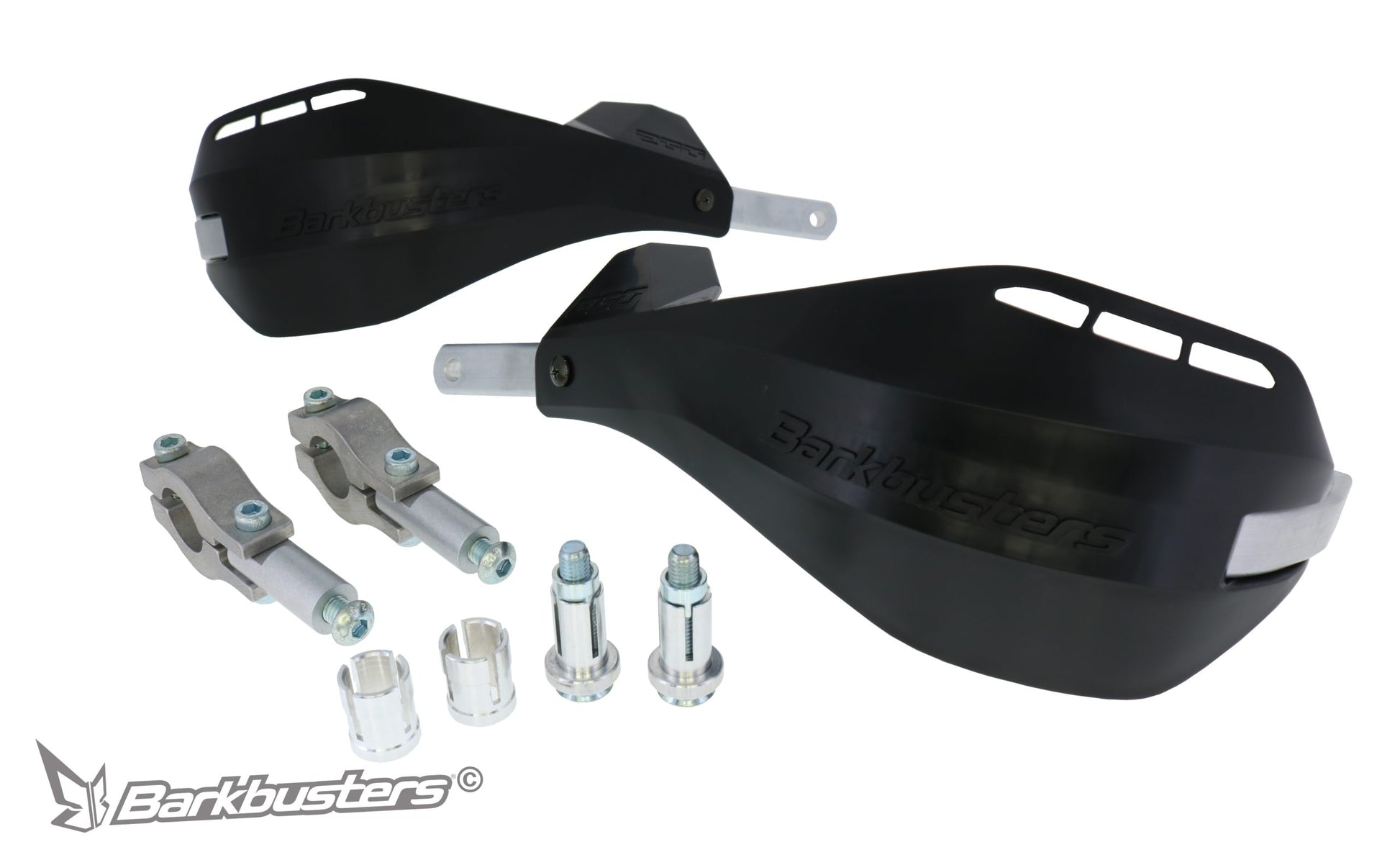 Barkbusters EGO Handguard-Standard Fitting Kit (Straight 22mm)-(Black/Black)-EGO-201-00-BB
