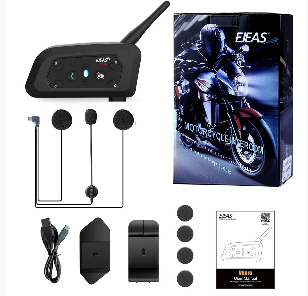EJAS V6Pro+ bluetooth intercom Riders Junction
