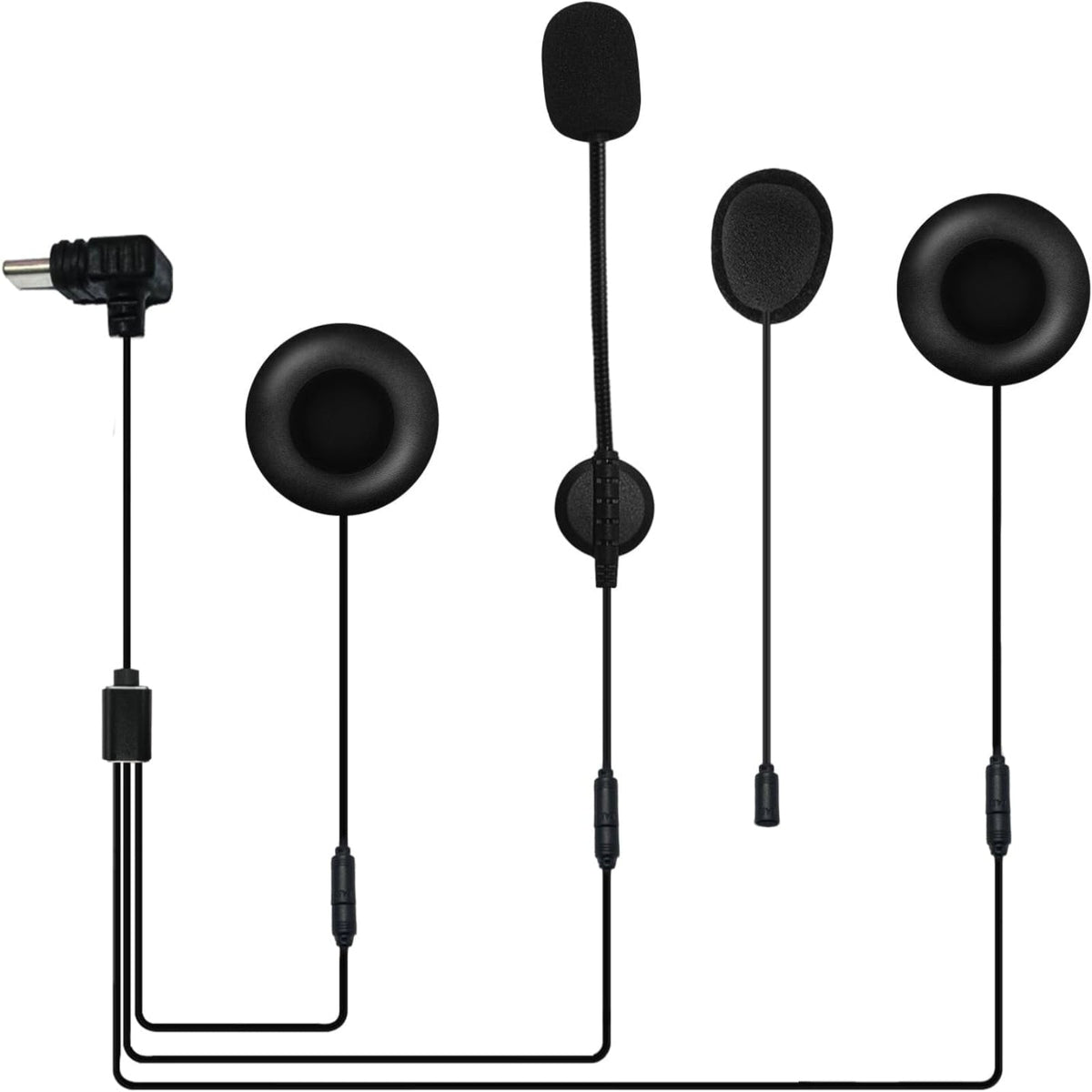 EJEAS Q8 Speaker & Mic Set with Mounting Clips