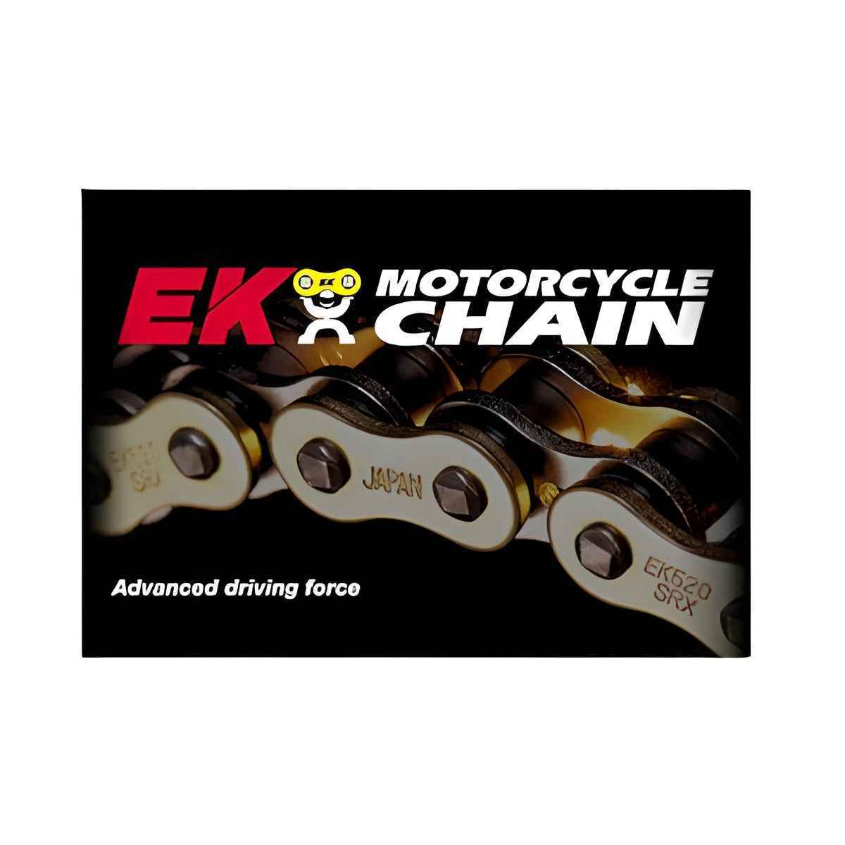 EK Chains 525ZVX3-120 Links NX Ring Chain - Gold