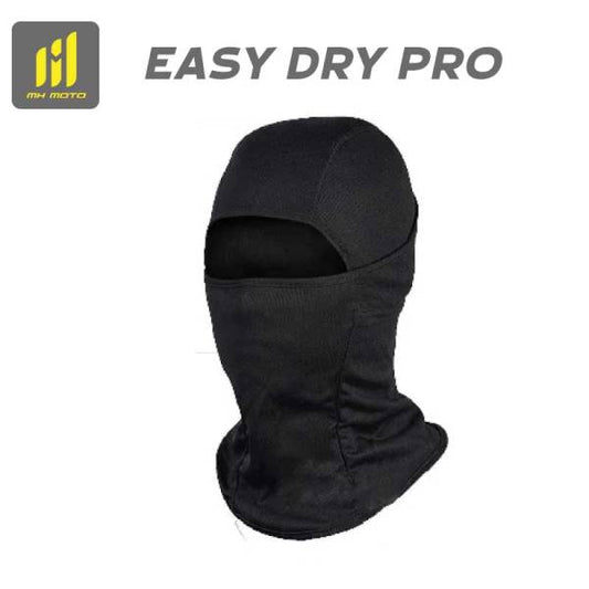 Easy Dry Pro Balaclava Black -MH Moto