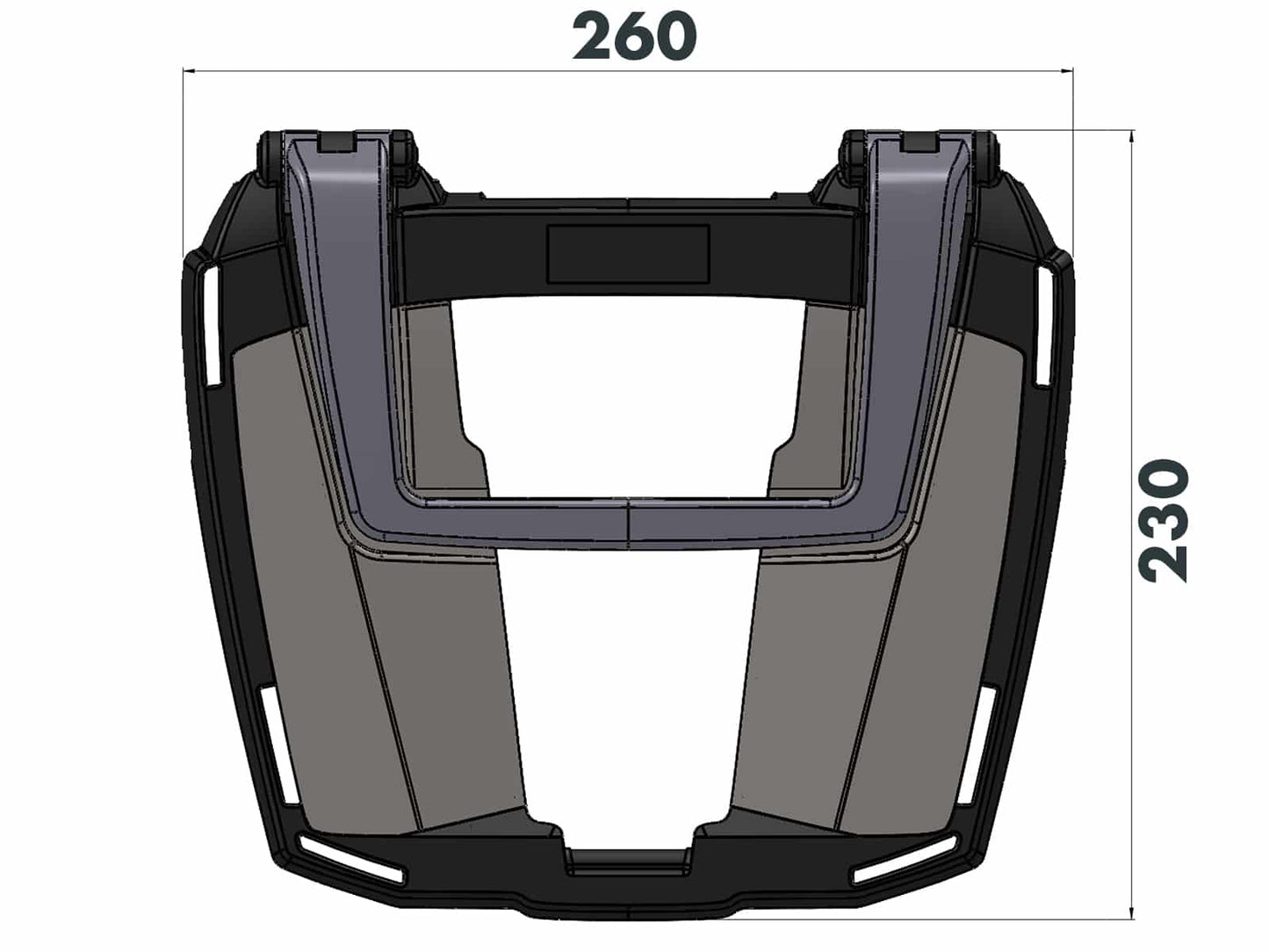 Easy Rack Top Case Carrier for BMW F 450 GS (2026 onwards) by Hepco Becker - 6616553 01 01