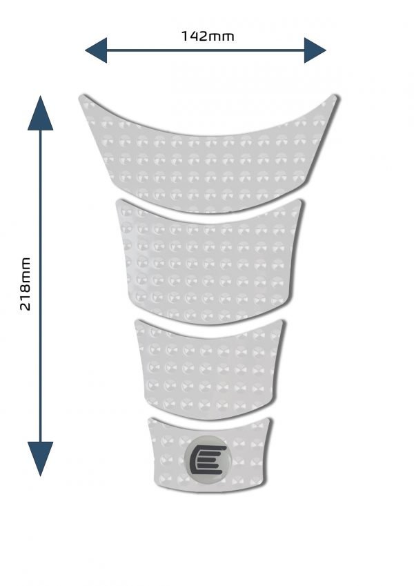 Eazi Grip Centre Tank Pads in Clear – Design A