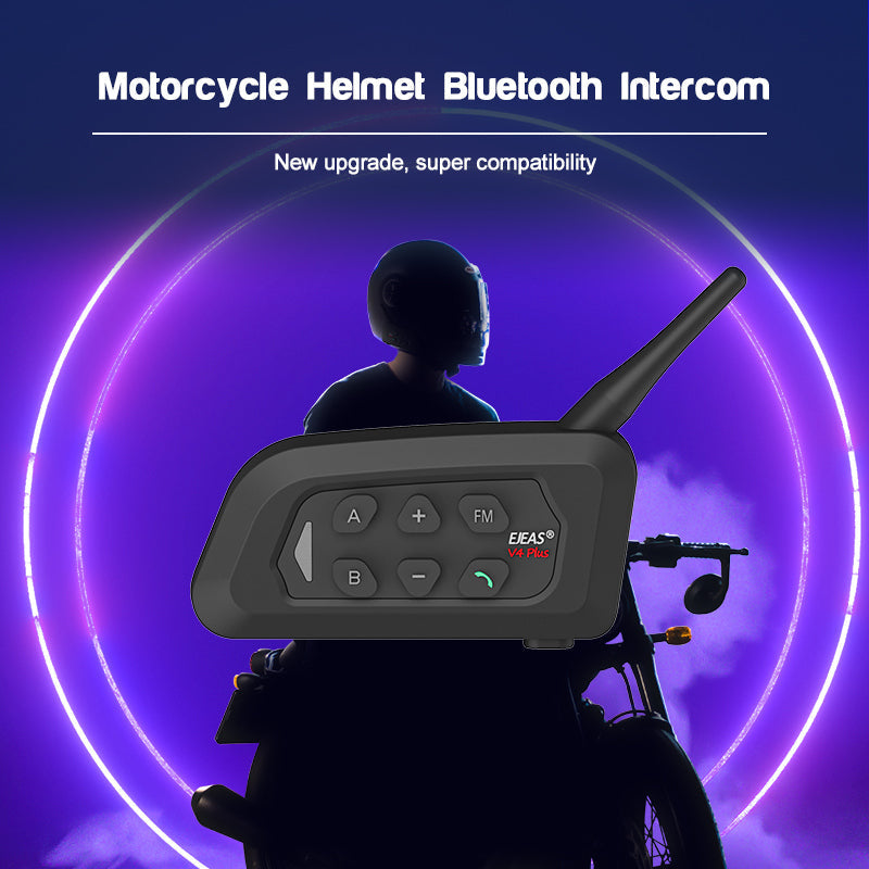 EJEAS V4 Plus Helmet Bluetooth Intercom - Riders Junction