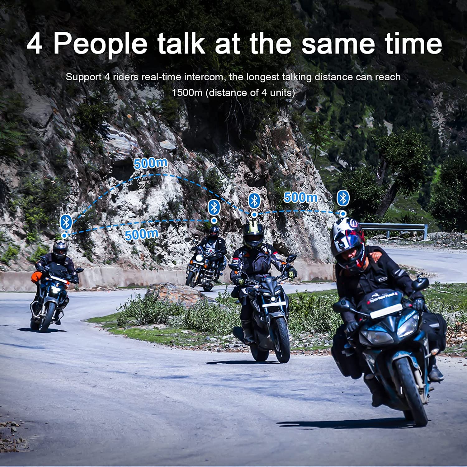 EJEAS V4 Plus Helmet Bluetooth Intercom - Riders Junction