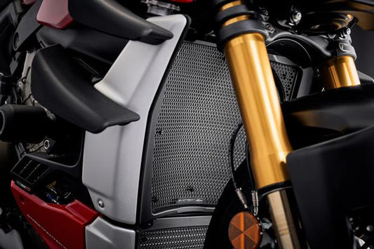Evotech Performance Ducati Streetfighter V4 / panigale v4 / panigale v4s/ streetfighter v4 s Radiator Guard Set (2020+) Part No -  PRN013861-013862 - Riders Junction