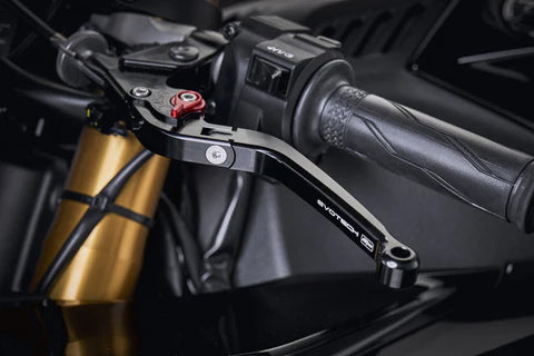 Evotech Performance Folding Clutch and Brake Lever set For Yamaha YZF-R1 / R1M (2015-) Part No : PRN002396-003908 - Riders Junction