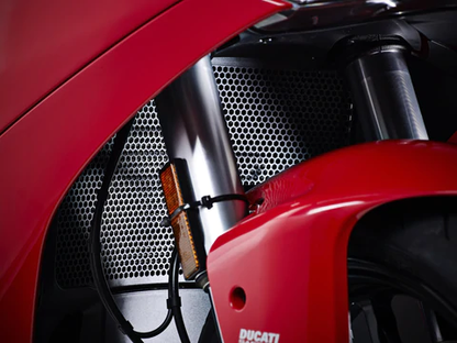 Evotech Performance Radiator Guard And Oil Cooler Guard Set For Ducati SuperSport / S / 950 / 950 S (2021+) - Riders Junction