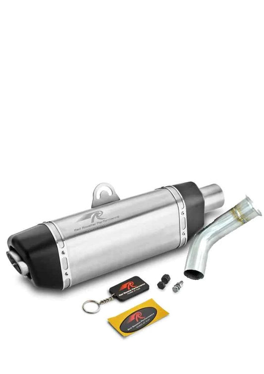 Red Rooster Exhaust for KTM Duke 250/390 & RC 390- Matte Finish (with bend pipe)