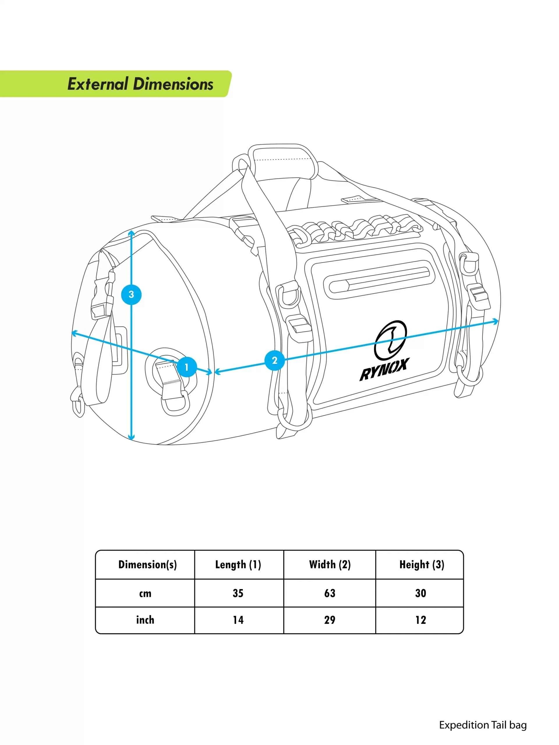 Expedition Trail bag 2 - Stormproof - RYNOX