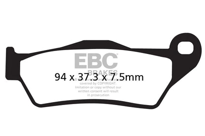 Front Fully Sintered Brake Pads for RE Thunderbird 350 (2013 Onw)-FA181HH by EBC