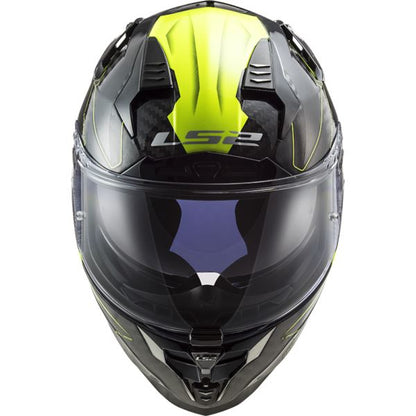LS2 FF327 Challenger Ct2 Fold Gloss H-v Yellow Helmet - Riders Junction