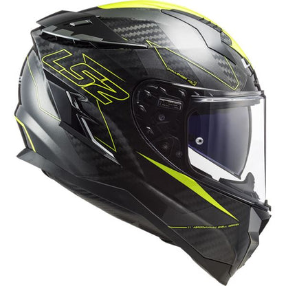 LS2 FF327 Challenger Ct2 Fold Gloss H-v Yellow Helmet - Riders Junction