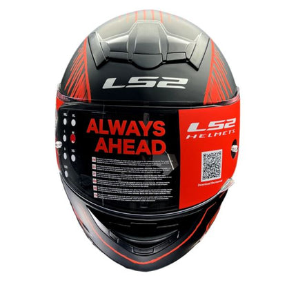 LS2 FF352 Rookie Writed Matt Black Red Helmet - Riders Junction
