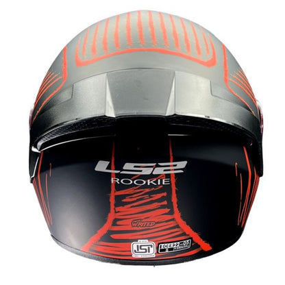 LS2 FF352 Rookie Writed Matt Black Red Helmet - Riders Junction