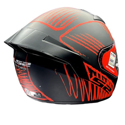 LS2 FF352 Rookie Writed Matt Black Red Helmet - Riders Junction