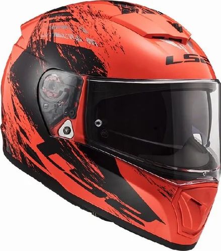 ls2 breaker interceptor helmet LS2 FF390 Breaker Evo Matt Black Orange Animal Helmet