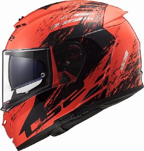 LS2 FF390 Breaker Evo Matt Black Orange Animal Helmet