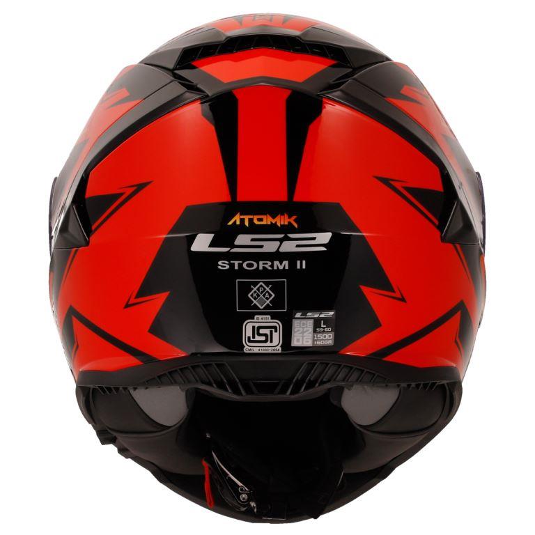 LS2 FF800 Storm II Atomik Red Shadow Helmet - Riders Junction