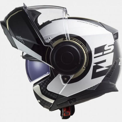 LS2 FF902 Scope Arch Gloss White Titanium Helmet