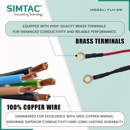 Simtac Dual Color Aux Light Wire Harness for Bikes &amp; Cars - Riders Junction