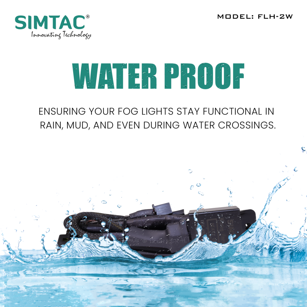 Simtac Dual Color Aux Light Wire Harness for Bikes &amp; Cars - Riders Junction