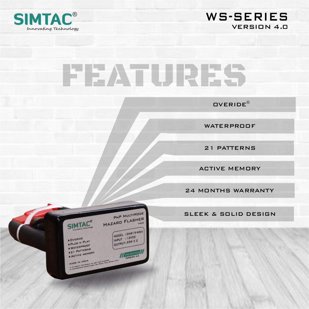 Bajaj Dominar 250 | Compatible | Simtac | PNP Hazard Flasher