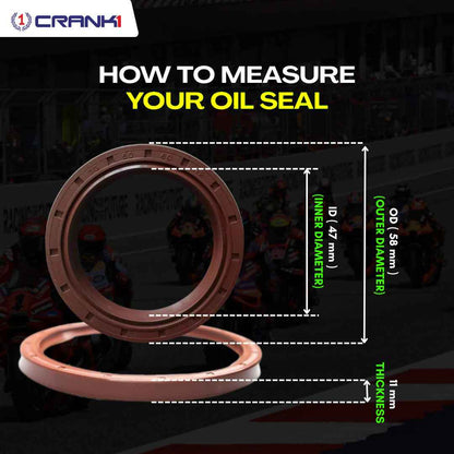 Fork Dust Seals Pair For SUZUKI Hayabusa GEN-3 (2021 Onwards) - CPD57-102 - CRANK1