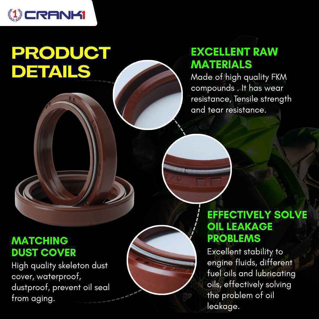 Fork Dust Seals Pair For Ducati Multistrada V2 S (2022 Onwards) - CPD57-176 - CRANK1