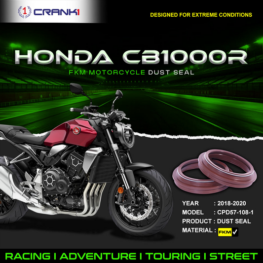 Fork Dust Seals Pair For Honda CB1000R (2018-2020) - CPD57-108-1 - CRANK1