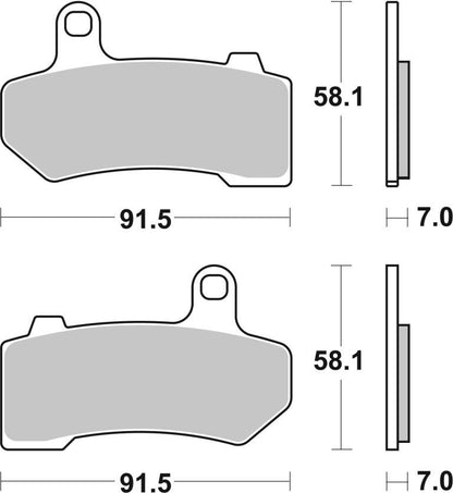 Front Brake Pad Sintered - Brembo - 07HD17SA