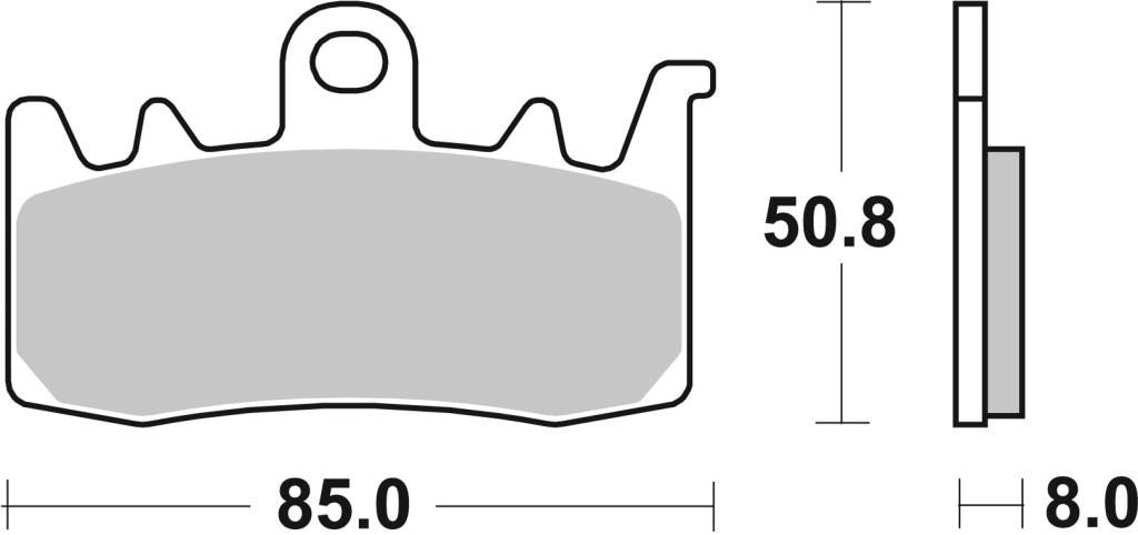 Front Brake Pads Sintered - Brembo - 07BB38SA