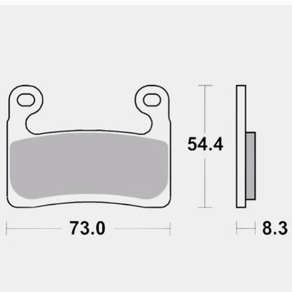 Front Brake Pads Sintered - Brembo - 07GR90SA