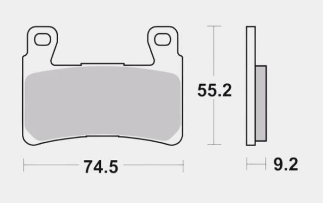 Front Brake Pads Sintered - Brembo - 07HD20SA
