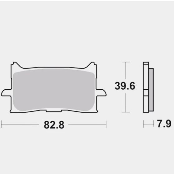 Front Brake Pads Sintered - Brembo - 07HO62SA
