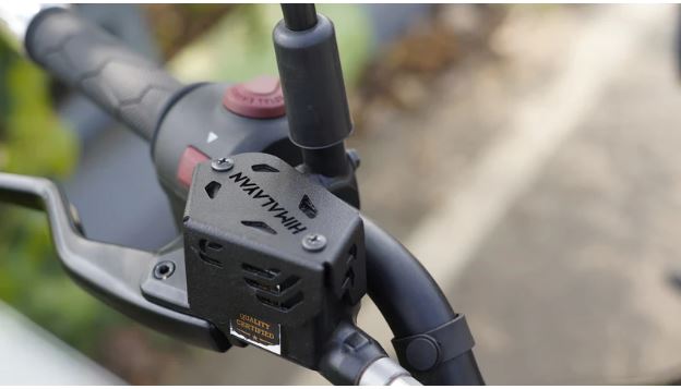 Economy Front Brake Reservoir Protector for Himalayan 450 - Mild Steel - Carbon Racing