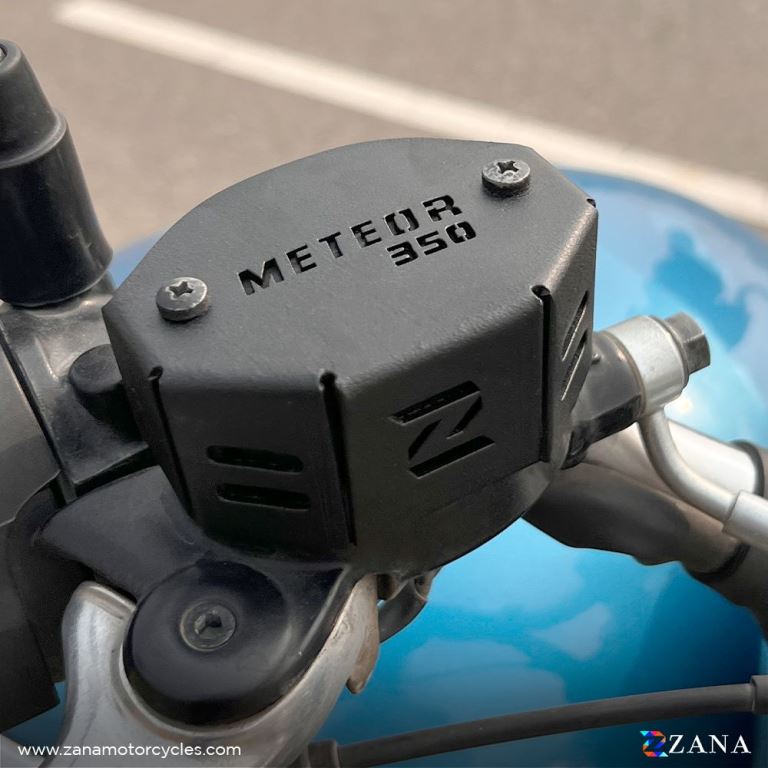 ZANA Front Fluid Reservoir Cover - Aluminium For Meteor 350 ZI-8398 - Riders Junction