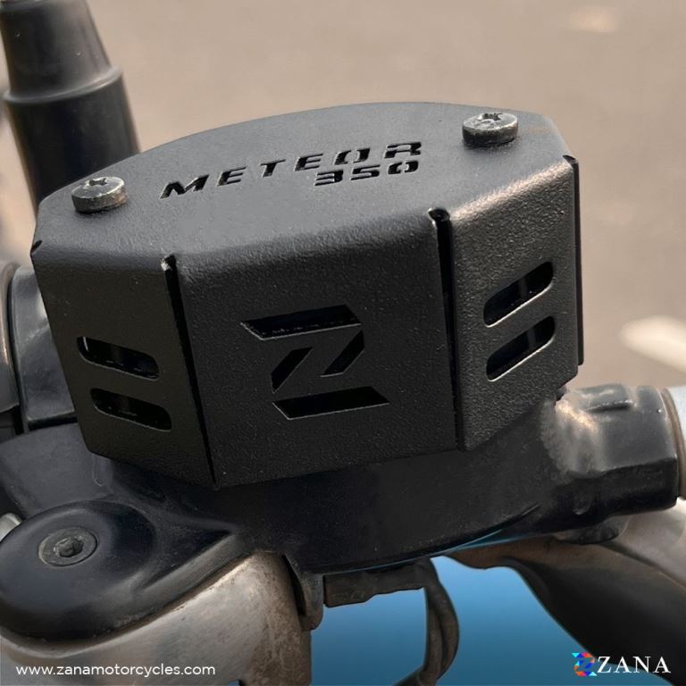 ZANA Front Fluid Reservoir Cover - Aluminium For Meteor 350 ZI-8398 - Riders Junction