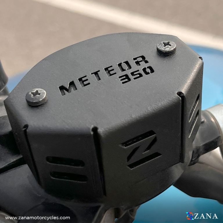 ZANA Front Fluid Reservoir Cover - Aluminium For Meteor 350 ZI-8398 - Riders Junction