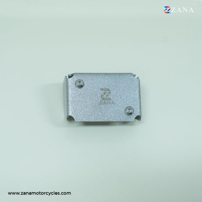 Dominar 250/400 Front Fluid Reservoir Oil Cover Silver Painted by ZANA-ZI-8197